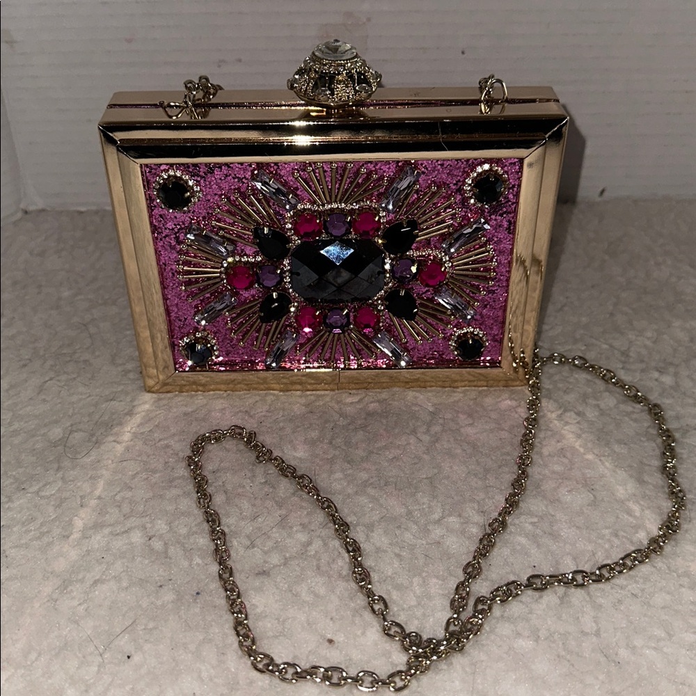 Fuchsia pink Aldo Absolut clutch purse Art to wear